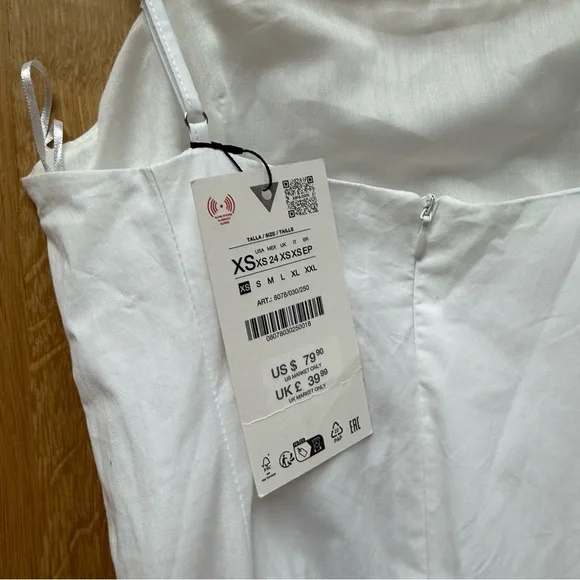 ZARA NEW striped scarf midi dress - Picture 6 of 6